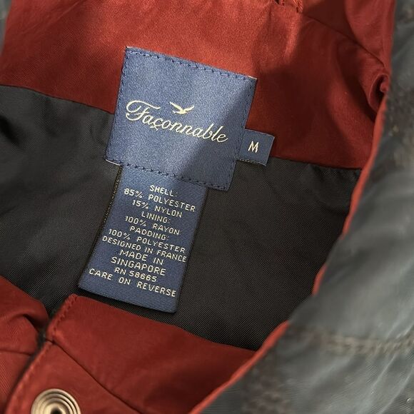 Faconnable Women’s Quilted Vest Casual Style In Navy Blue Size M - Picture 4 of 9